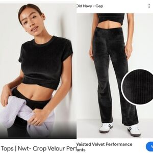 Old Navy Active Velvet Set